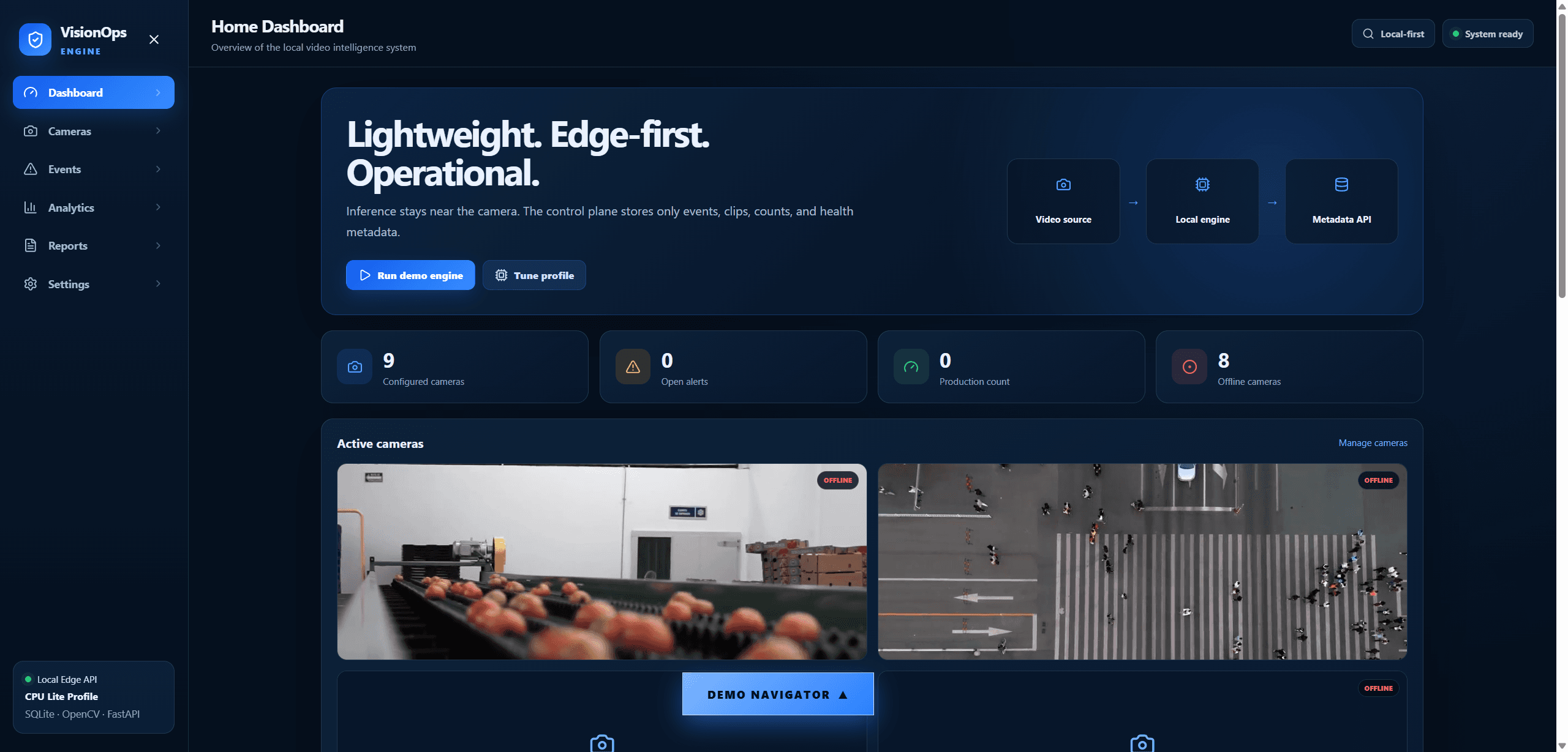 VisionOps Engine preview 1