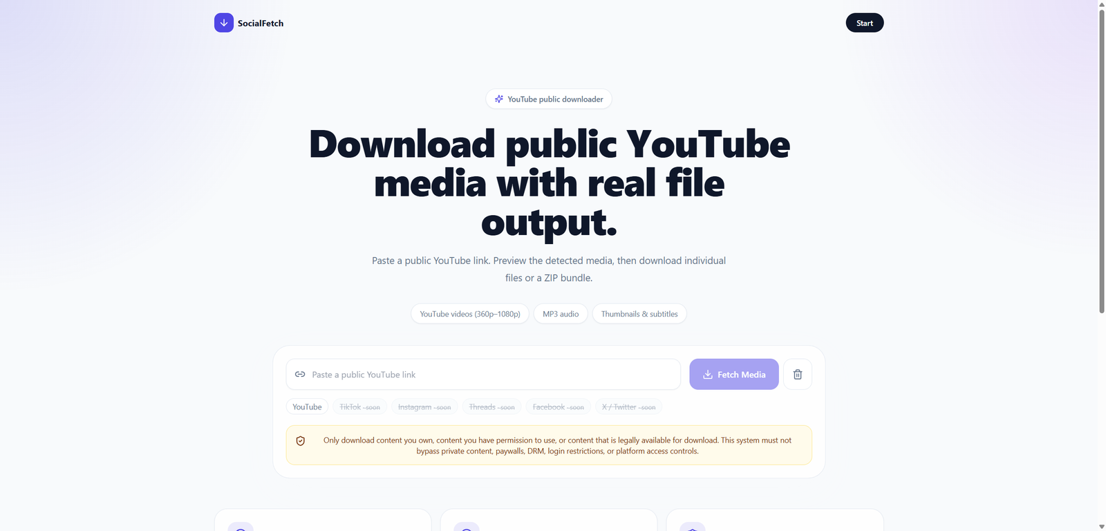 Preview of Social Media Downloader