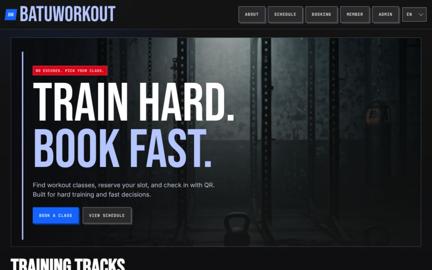 Preview of BatuWorkout Class Booking